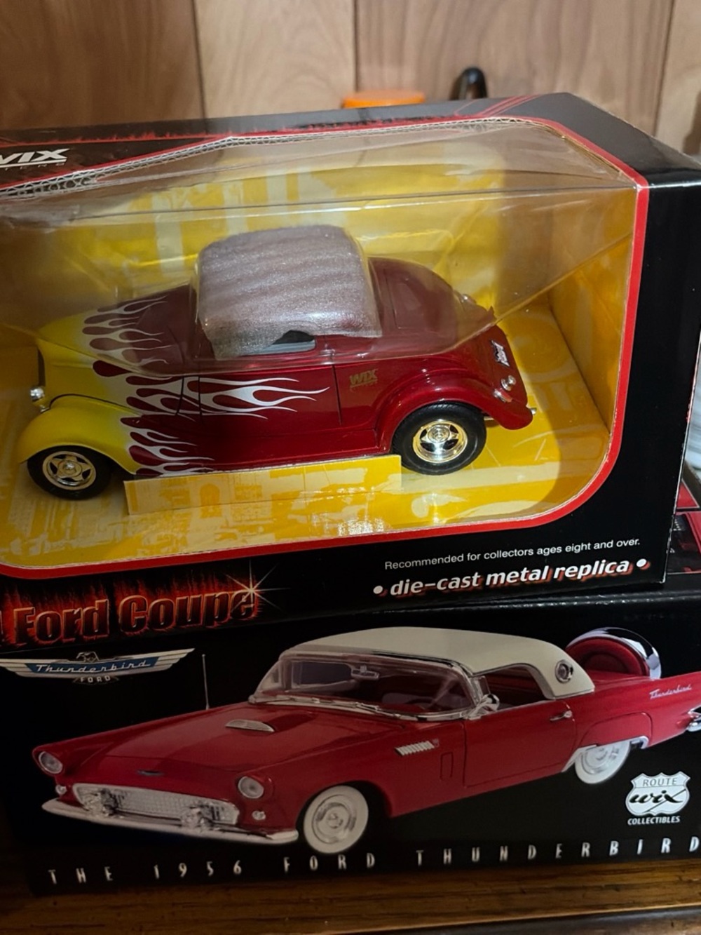 WIX ford coupe & thunderbird collectible cars